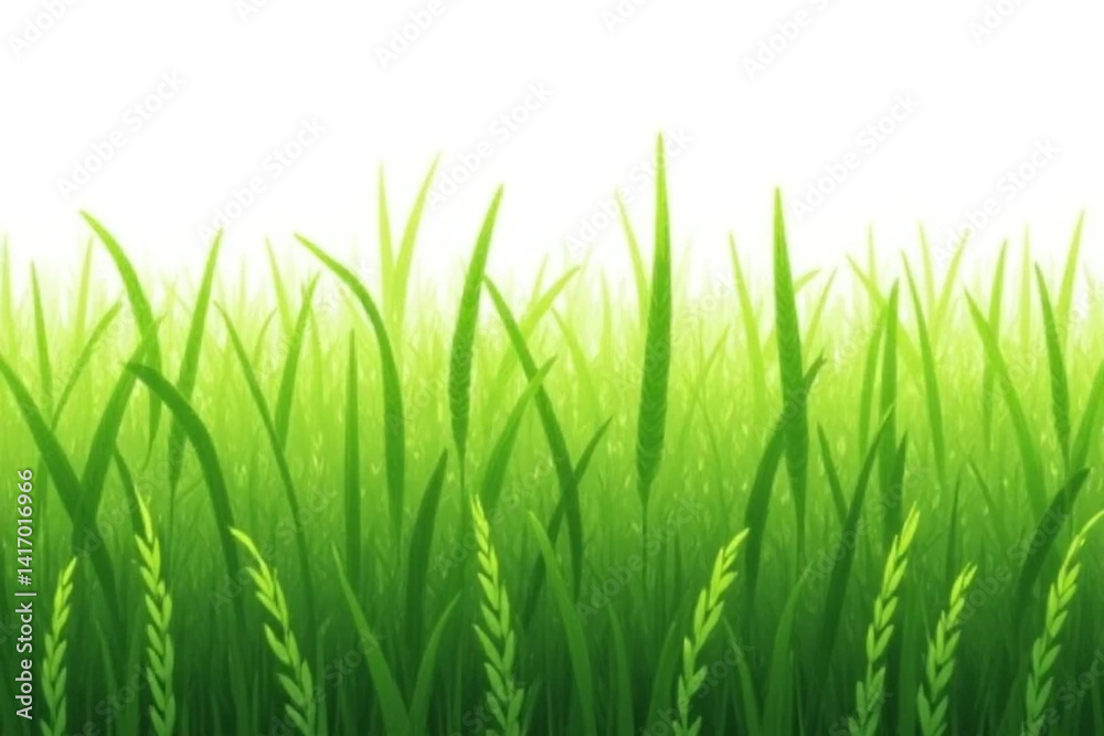 Obraz premium green grass isolated on white
