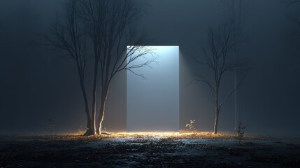Dark square frame, creates a sophisticated and moody atmosphere - retro spotlight industrial corner