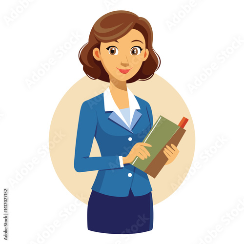 Professional woman holding documents