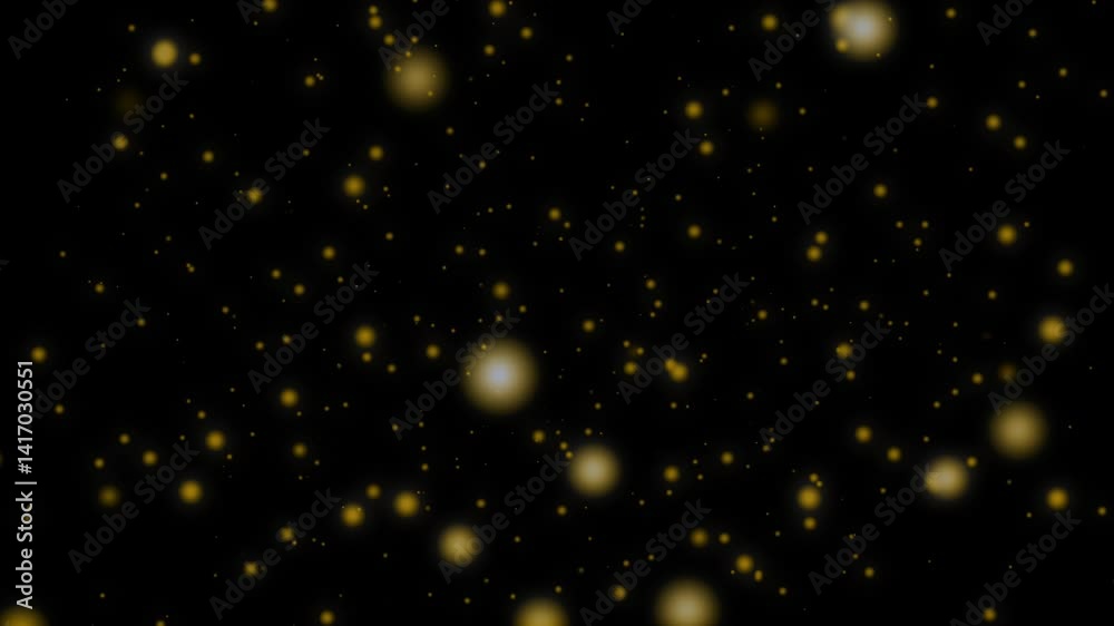 Abstract Yellow Gold Particle Flow Animation Background Loop - with Alpha Channel Abstract Yellow Gold Particle Flow Animation Background Loop - with Alpha Channel