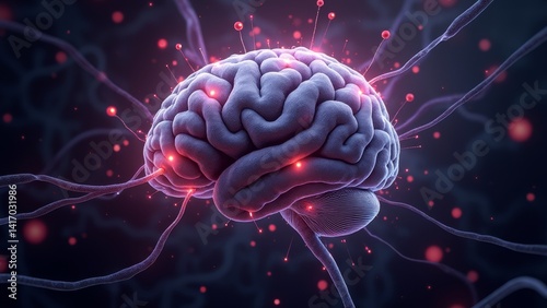 Brain background image photo