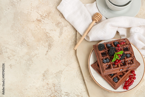 Plate of sweet chocolate Be...