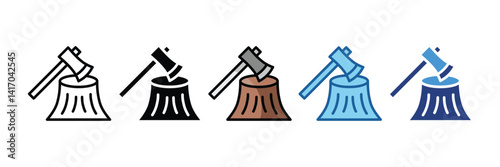 Deforestation  Icon Element For Design
