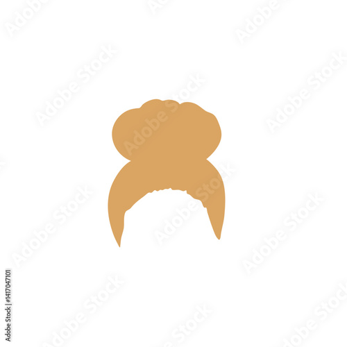 Woman blonde hairstyle. Vector salon hairstyles and trendy haircut.