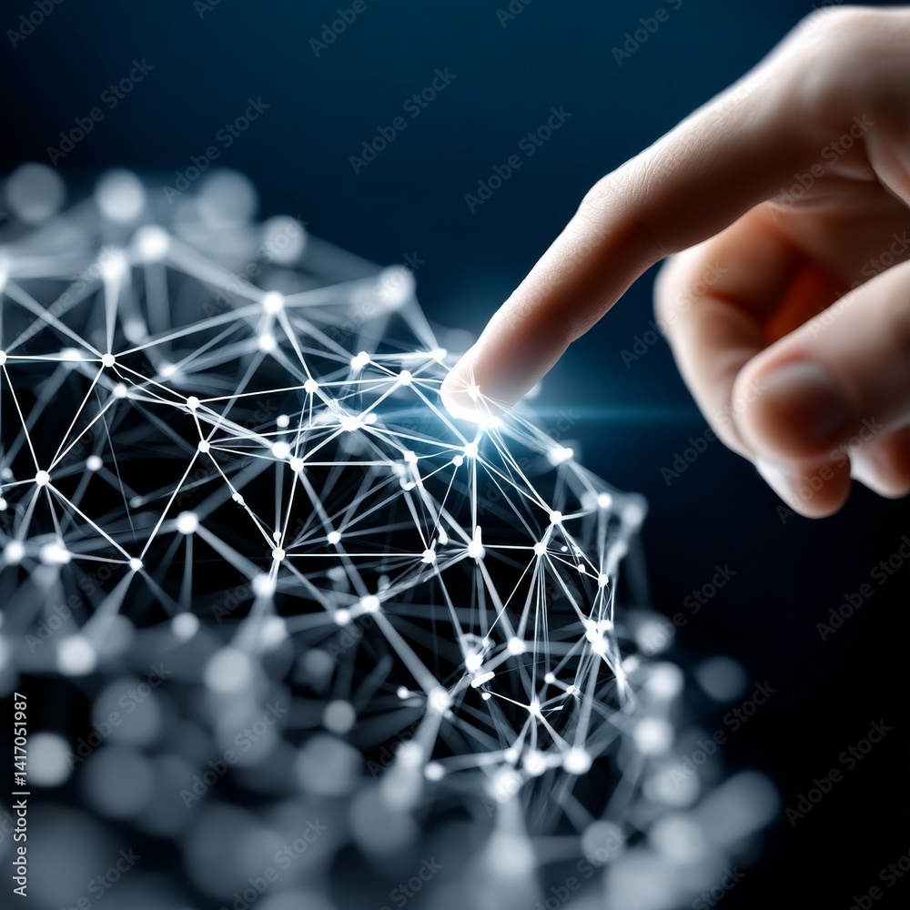 Connecting the Dots: Finger Interacting with a Luminous Network, Digital World, and Cutting-Edge Technology