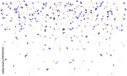 Abstract pastel confetti shower on white background.  Perfect for celebrations, backgrounds, website design, or adding a festive touch to any project. Evokes joy, celebration, and lightheartedness.