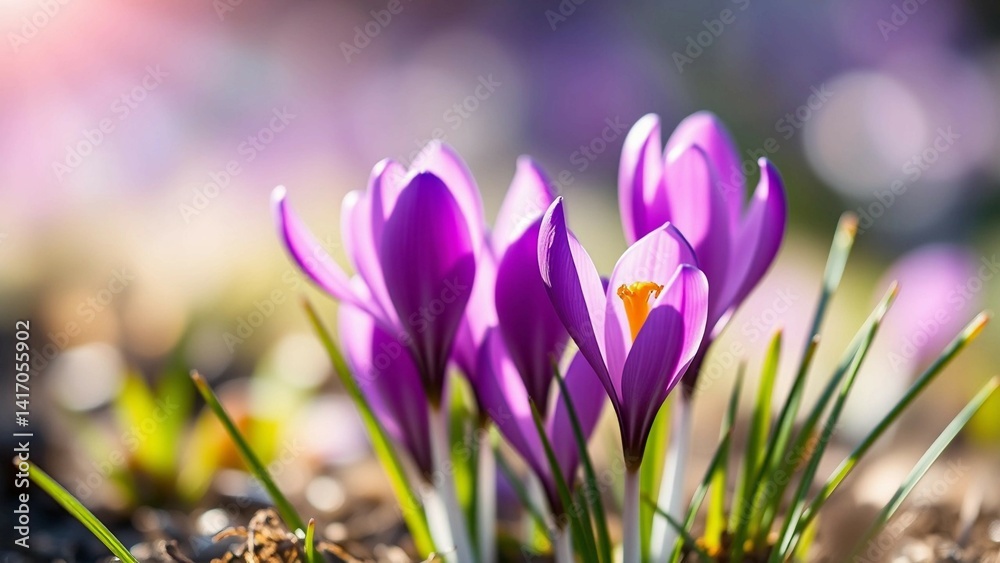 purple crocus flowers purple crocus flowers