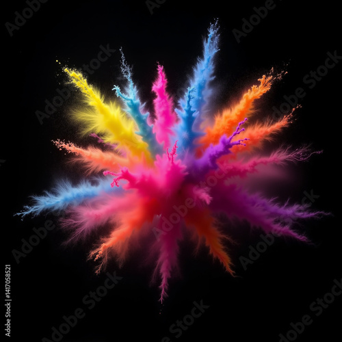 colorful explosion