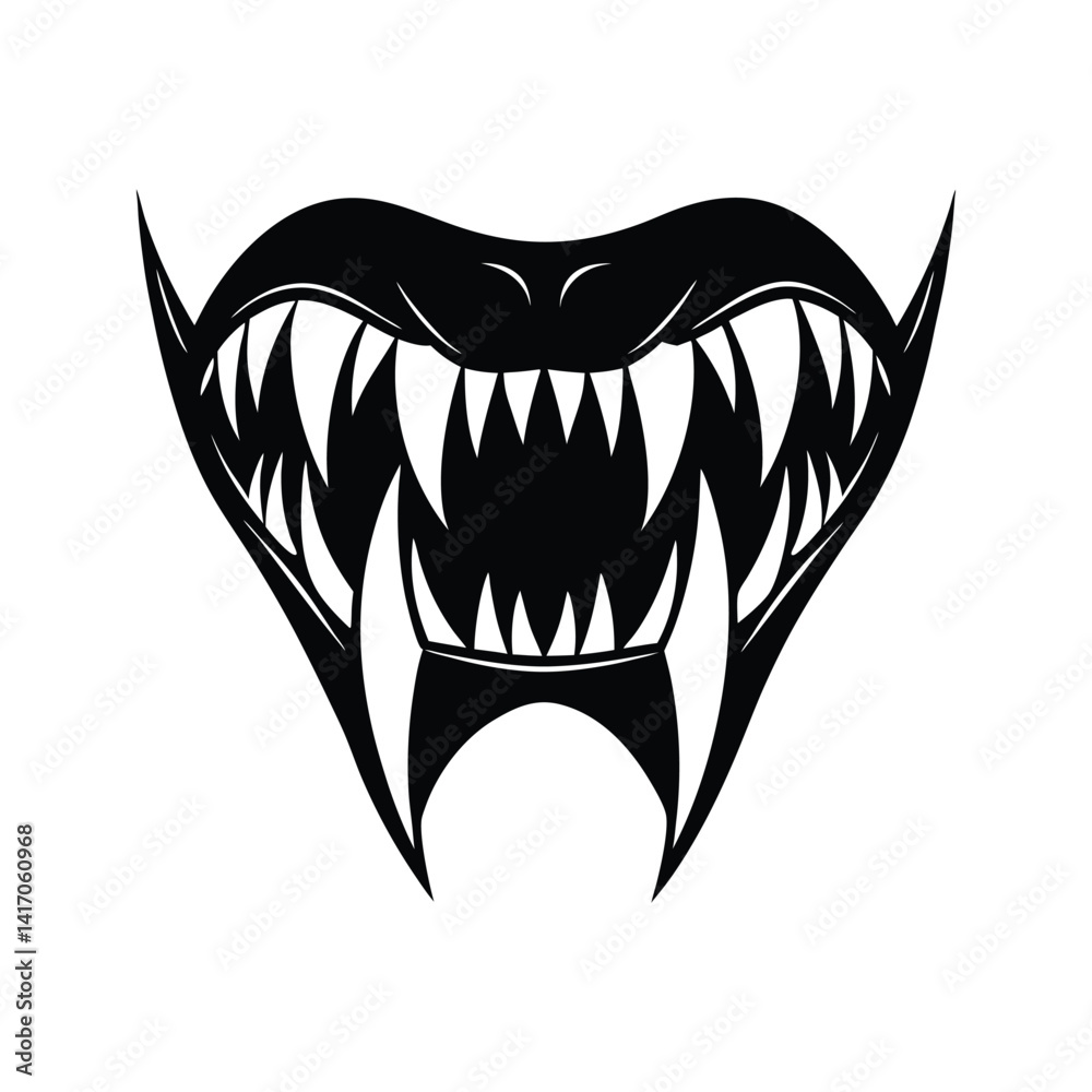 Fototapeta premium vampire fangs victor art Illustration 