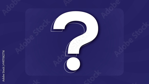 Question mark character cartoon design vector 