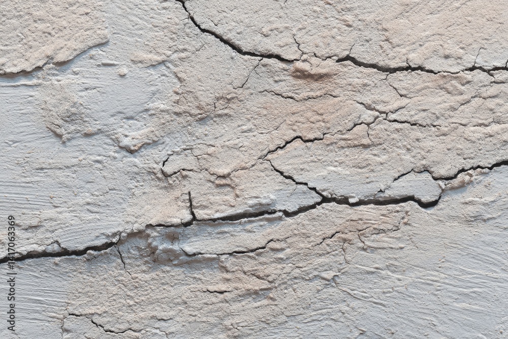 Obraz premium Cracked weathered plaster