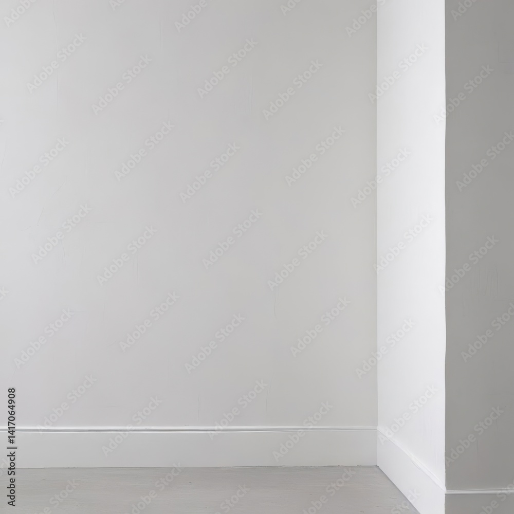 Fototapeta premium empty white room, empty room with white wall, empty white room with white wall
