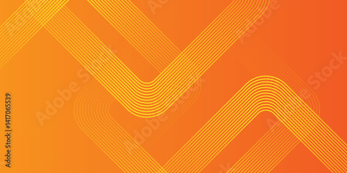 Abstract orange gradient geometric shape futuristic background. geometry shine and layer element vector for presentation design. Suit for business, corporate, institution, party, festive, seminar. 