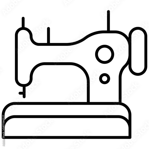 Sewing Hine vector stock icon illustration
