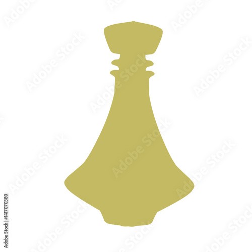 perfume bottle silhouette vector stock illustration.