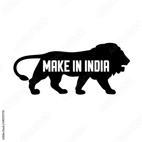 Make in India Vector Icon - Manufacturing and National Pride Symbol