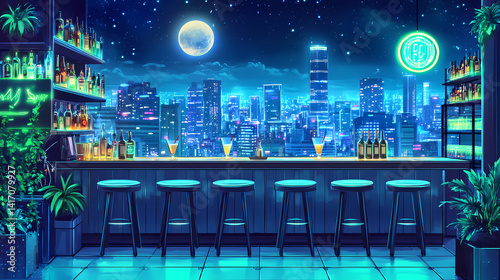 night city skyline