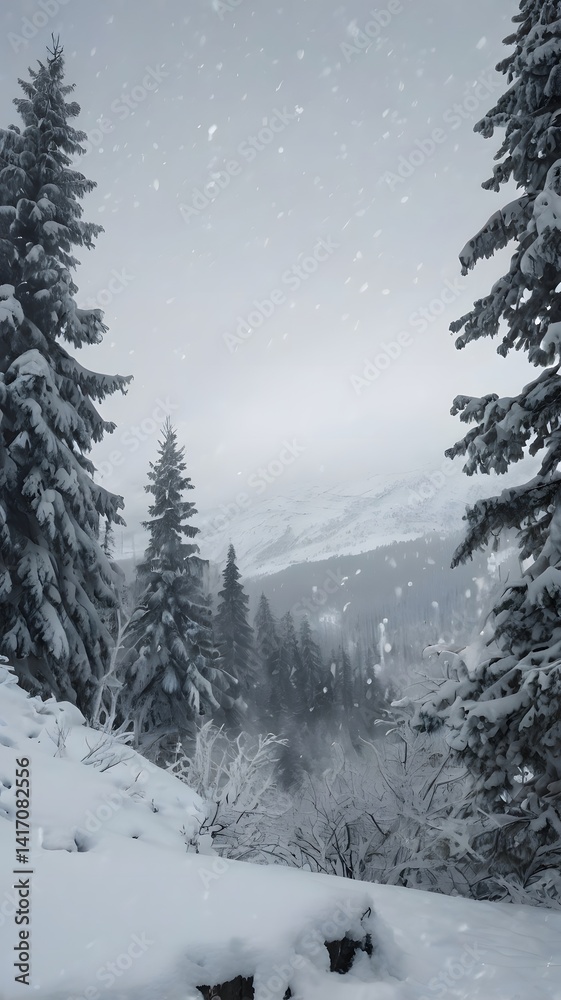 Obraz premium snow covered mountains