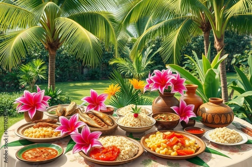 Traditional Comorian Feast photo