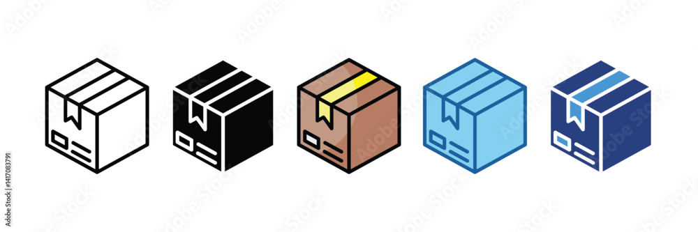 Parcel Box Icon Element For Design Parcel Box Icon Element For Design