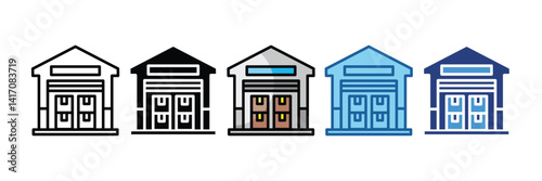 Warehouse  Icon Element For Design