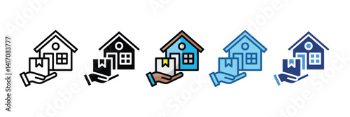 Home Delivery  Icon Element For Design