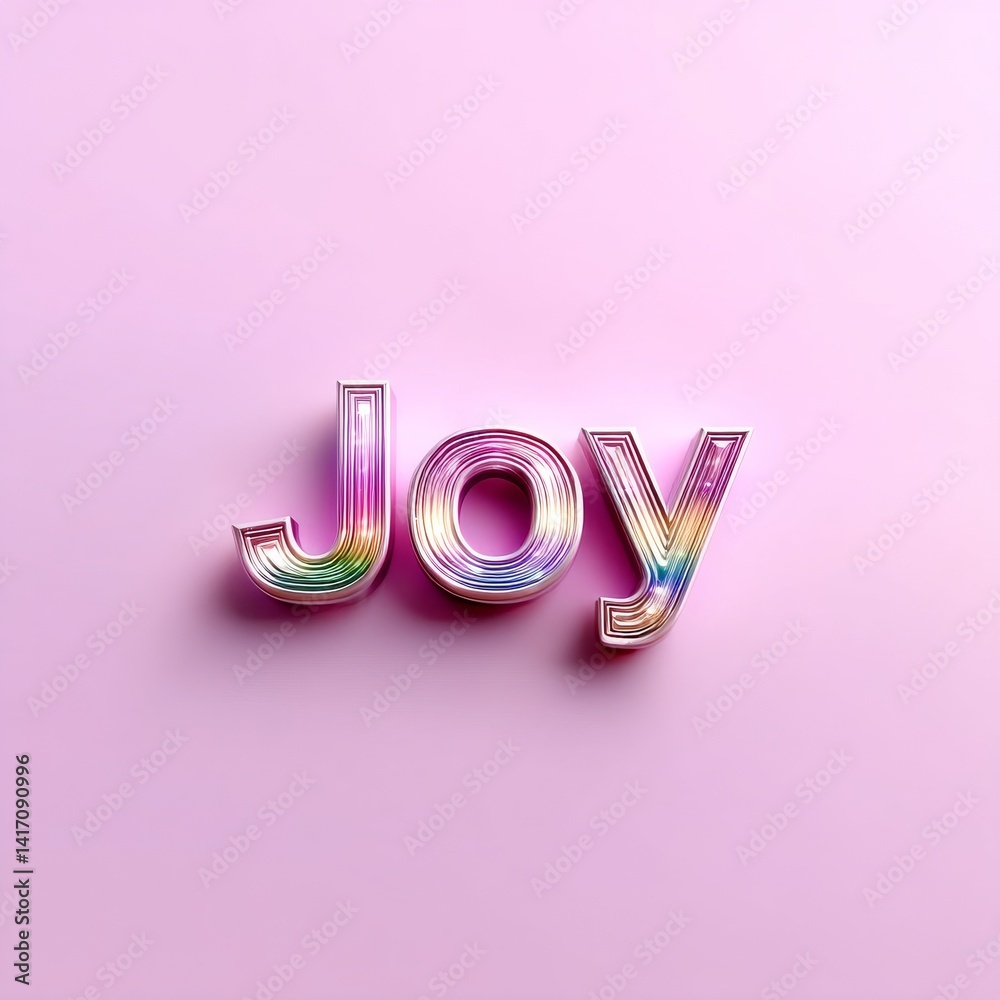 Joyful Message: Rainbow-Colored