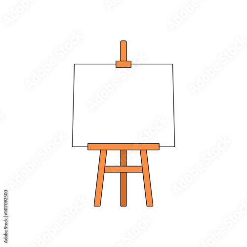 easel with canvas