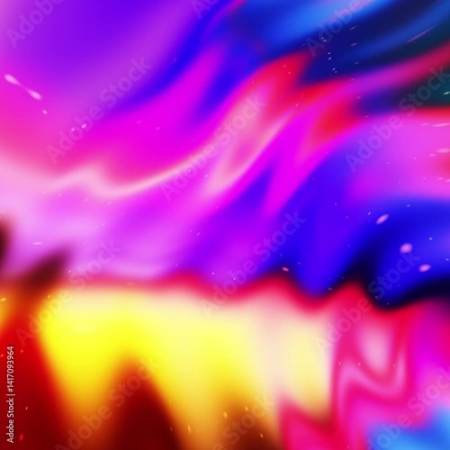 Liquid Gradient Animation | Abstract Flowing Background Loop yellow orange purple blue