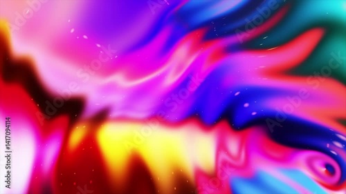 Liquid Gradient Animation | Abstract Flowing Background Loop yellow orange purple blue