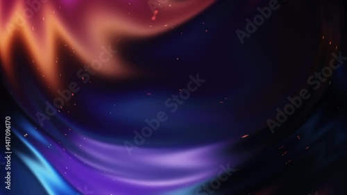 Liquid Gradient Animation | Abstract Flowing Background Loop black purple gold 