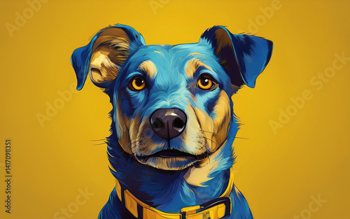 Obraz na płótnie portrait of a dog w salonie