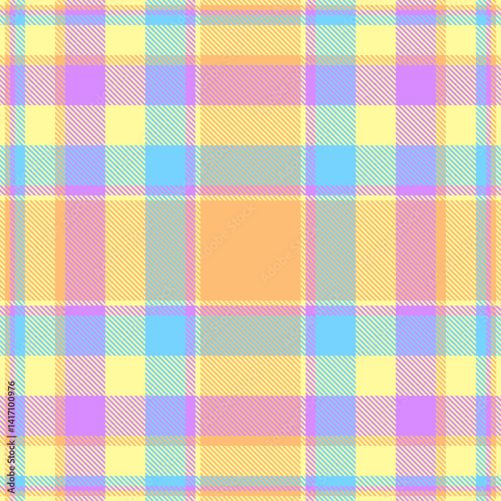 Delightful pastel plaid pattern, perfect for textile design, scrapbooking, or website backgrounds. This cheerful, soft color palette evokes feelings of joy and spring. Delightful pastel plaid pattern, perfect for textile design, scrapbooking, or website backgrounds. This cheerful, soft color palette evokes feelings of joy and spring.