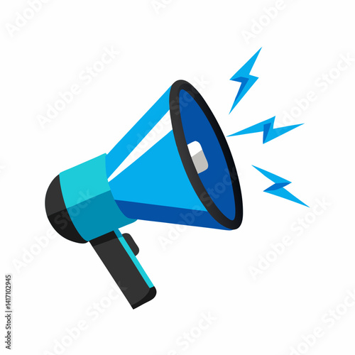 megaphone icon on white background