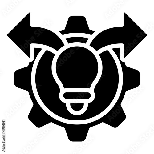 Organization Skill Glyph, Innovation, Technology, and Idea Generation