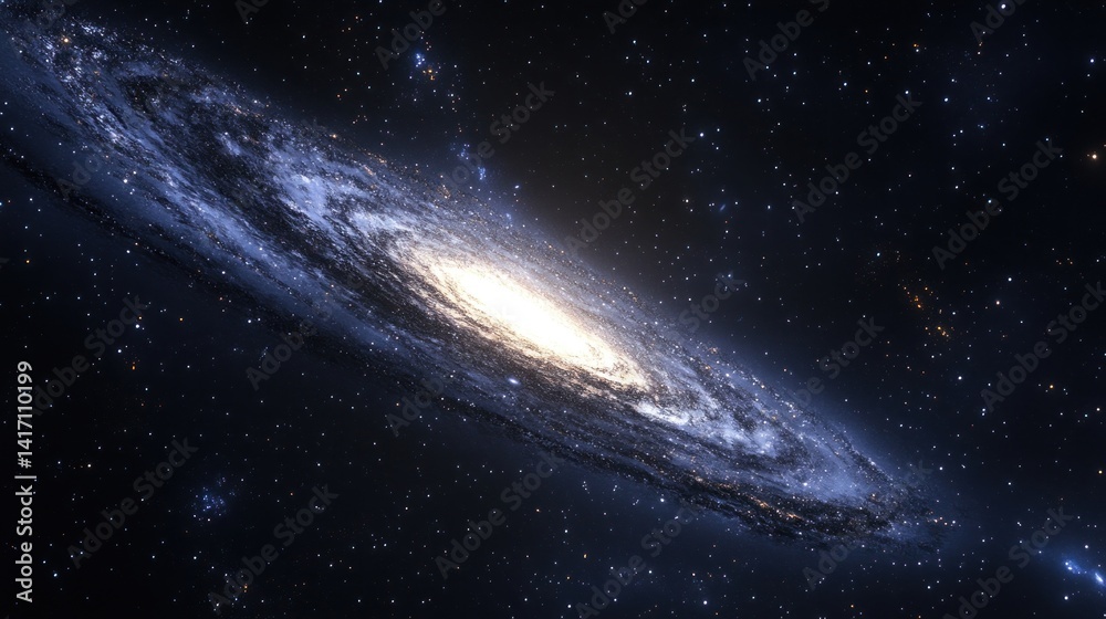 Fototapeta premium Spiral Galaxy in Deep Space (10)