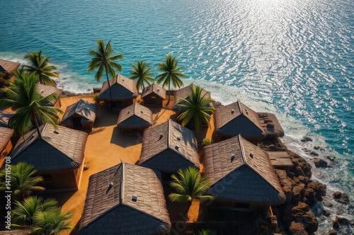 Gabonese Coastal Village Summer Celebration