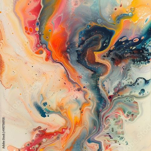 Fluid Mesmerizing Colors And Swirls Capture The Art