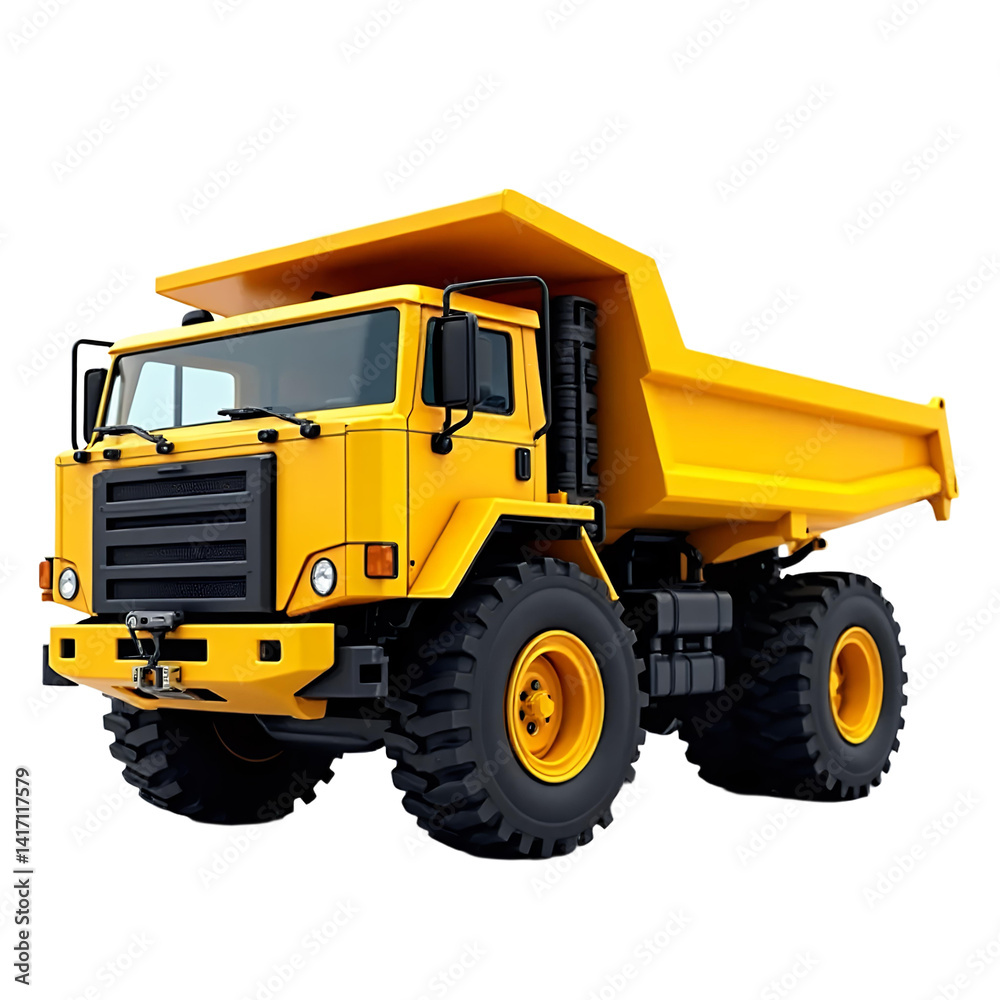 Yellow Dump Truck Illustration For Construction Marketing Yellow Dump Truck Illustration For Construction Marketing
