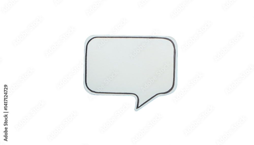 Simple blank speech bubble graphic Simple blank speech bubble graphic