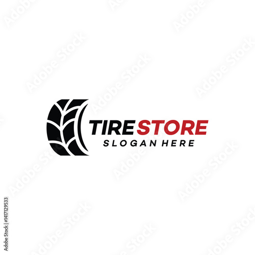 Tire logo vector icon illustration
