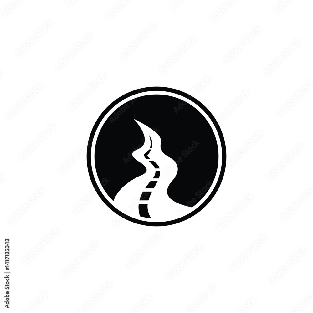 road logo design template illustration vector road logo design template illustration vector