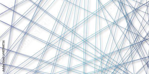 Abstract white with blue lines, triangles background modern design. Vector illustration EPS 10. White building stripe on dark blue building exterior windows. abstract artistic of geometric background