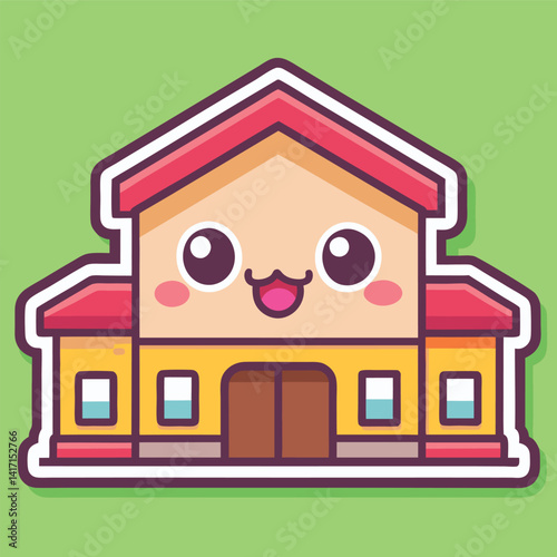 Cute building icon