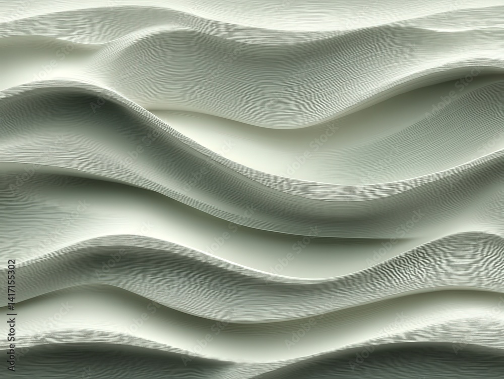 Obraz premium Abstract waves flow with light and shadow forming smooth curves