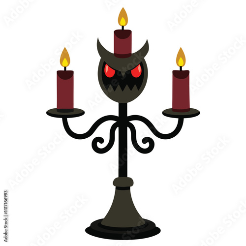 creepy candle Single with white background
