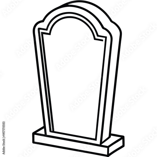  gravestones for the yard Single with white background