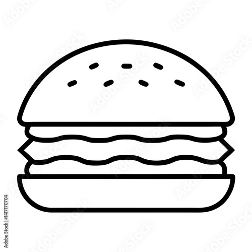 big hamburger vector illustration