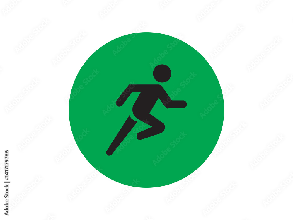 Running icon and illustration design vector design Running icon and illustration design vector design
