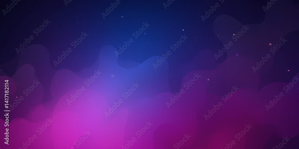 Fototapeta premium Abstract Nebula in Blue and Purple Hues